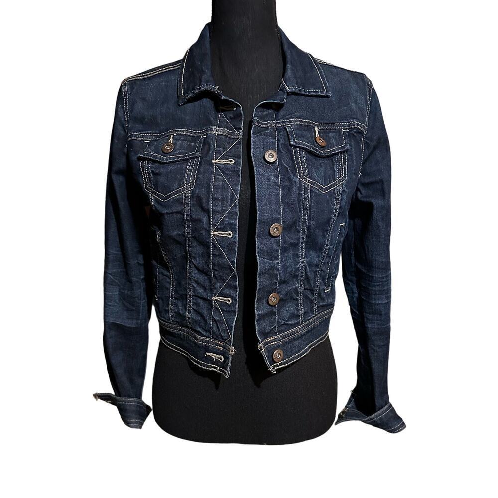 Arizona Dark Wash Denim Jean Jacket Women's M Medium